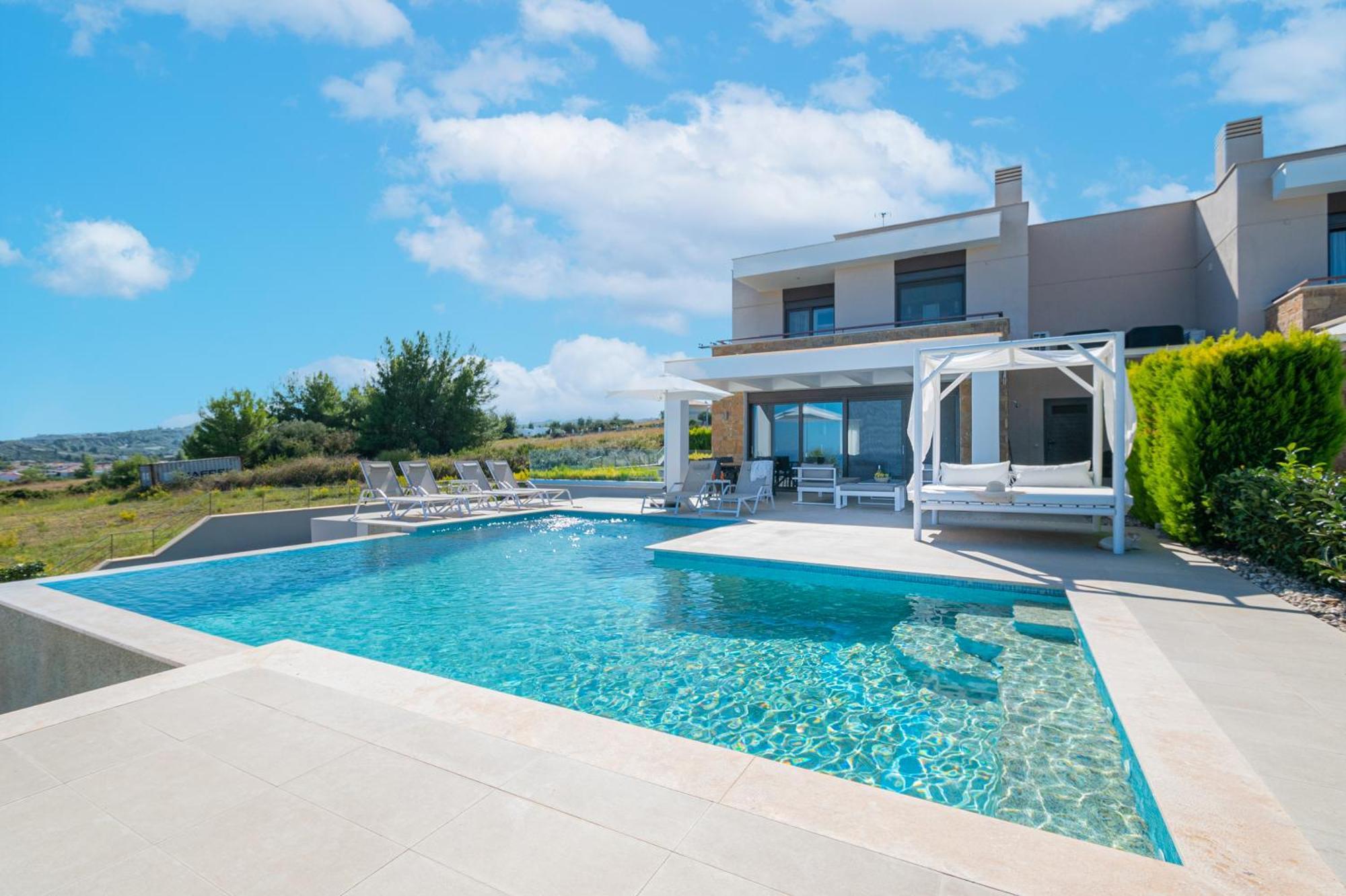 Bellevue Villas With Private Pool Hanioti Exterior foto